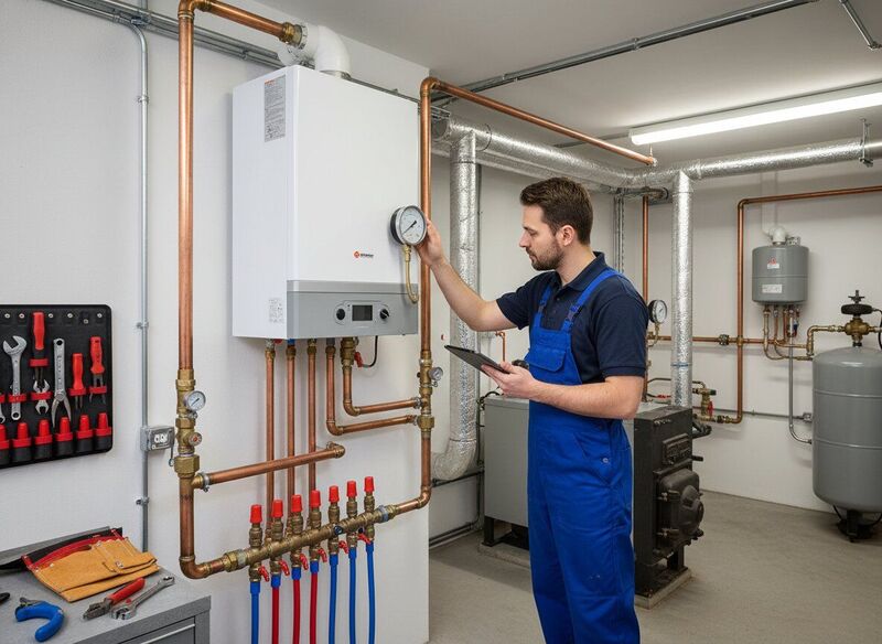 Küttesüsteemi hooldus Tallinnas - radiaatori paigaldus